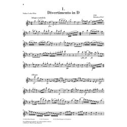 Franz Joseph Haydn: Six Divertimenti For Violin (Flute), Violin And Violoncello Hob. IV:6*-11* - Henle Urtext Parts