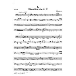 Franz Joseph Haydn: Six Divertimenti For Violin (Flute), Violin And Violoncello Hob. IV:6*-11* - Henle Urtext Parts