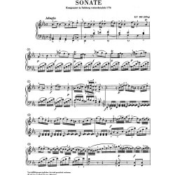 W.A. Mozart: Piano Sonata E Flat Major KV 282