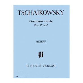 Pyotr Ilyich Tschaikovsky: Chanson Triste Op.40 No.2 (Urtext)