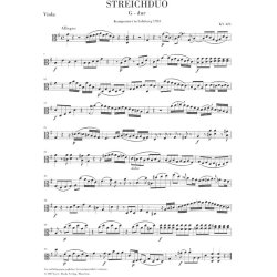 Wolfgang Amadeus Mozart: String Duos