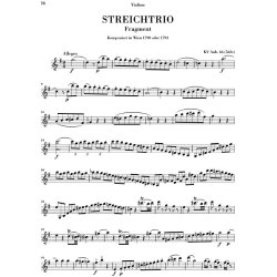 Wolfgang Amadeus Mozart: String Trio E flat major KV 563