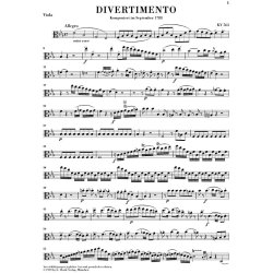 Wolfgang Amadeus Mozart: String Trio E flat major KV 563