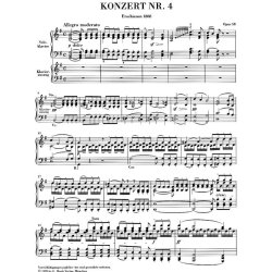 Ludwig Van Beethoven: Piano Concerto No. 4 In G Major Op. 58 (Piano Reduction)