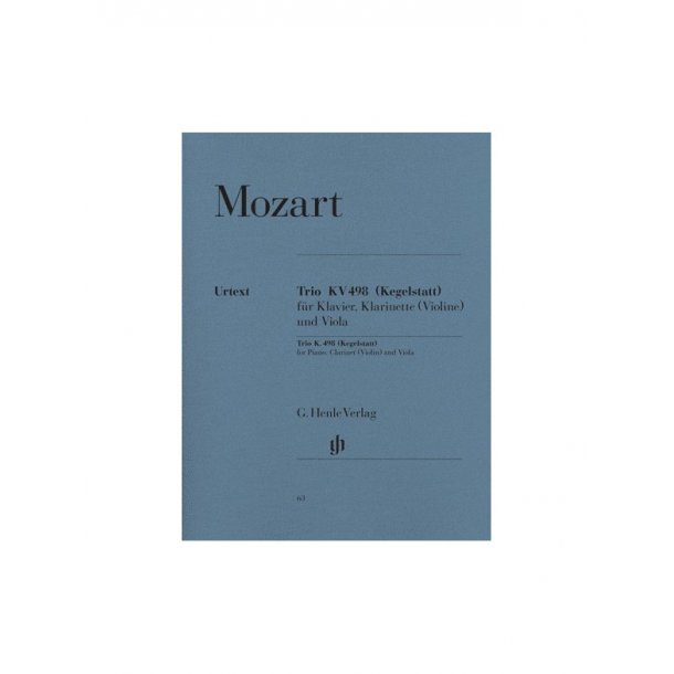 W.A. Mozart: Trio K.498 For Piano, Clarinet (Violin) and Viola