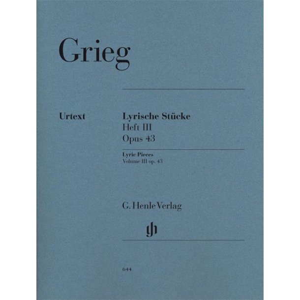 Edvard Grieg: Lyric Pieces Book III Op.43