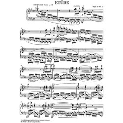 Frederic Chopin: Etude C Minor Op. 10 No. 12
