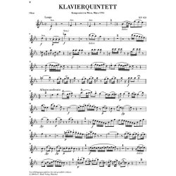 Wolfgang Amadeus Mozart: Quintet In E Flat Major KV 452