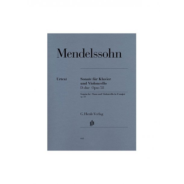 Felix Mendelssohn: Sonata for Piano and Violoncello D major op. 58