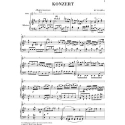 Wolfgang Amadeus Mozart: Concerto for Flute and Orchestra G major K.313 (Flute/Piano)