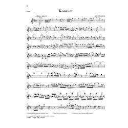 Wolfgang Amadeus Mozart: Concerto For Flute And Orchestra In D KV314 (Flute And Piano)