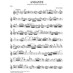 Wolfgang Amadeus Mozart: Andante for Flute and Orchestra C major KV 315