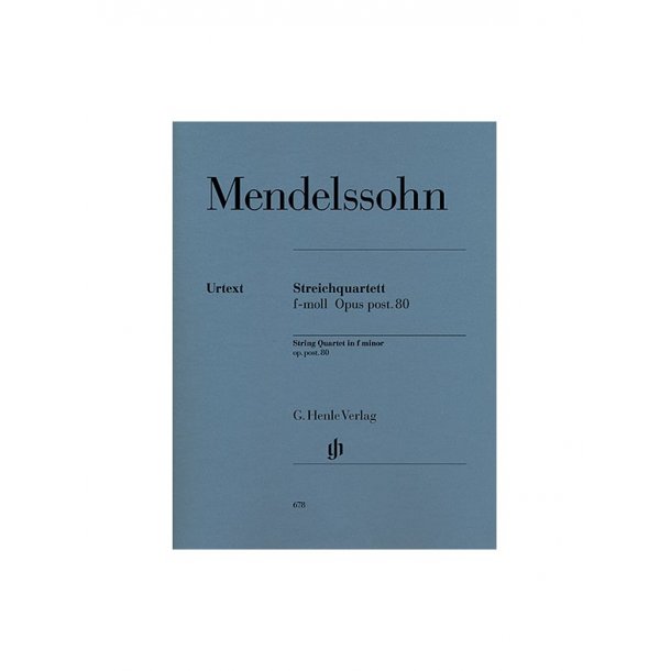 Felix Mendelssohn: String Quartet In F Minor Op. post. 80 (Parts)