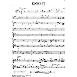 Wolfgang Amadeus Mozart: Violin Concerto no. 5 A major K. 219
