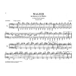 Johannes Brahms: Waltzes Op.39 - Piano Duet (Urtext Edition)
