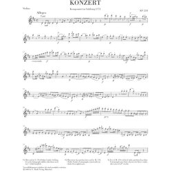 Mozart: Violin Concerto No 4 D K218 - Piano Score (Henle Urtext Edition)