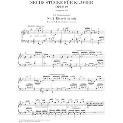 Pyotr Ilyich Tchaikovsky: Sechs Stucke Fur Klavier Op. 19