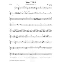 W.A. Mozart: Violin Concerto No.3 In G K.216 (Violin/Piano)