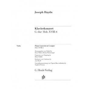 Conc Pf/Hpd Orch G Hob Xviii:4 Vla