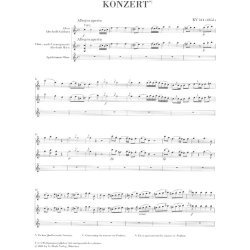 Wolfgang Amadeus Mozart: Concerto For Oboe And Orchestra C K.314 (Oboe/Piano)