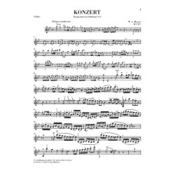 W.A. Mozart: Violin Concerto No.1 B Flat K.207 (Violin/Piano)