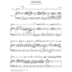 Wolfgang Amadeus Mozart: Single Movements for Violin and Orchestra K. 261, 269 and 373