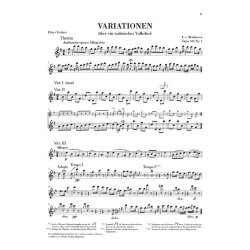 Ludwig Van Beethoven: Variations On Folk Songs Op.105 And 107 (Urtext Edition)