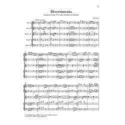 W. A. Mozart: Divertimenti For Wind Sextet (Study Score)