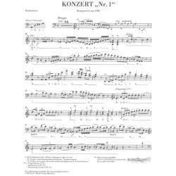 Franz Anton Hoffmeister: Concerto "No. 1" for Double Bass and Orchestra (with Violin obbligato)