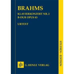 Brahms Johannes Piano Concerto No.2 B Maj Op 83 Study Score Urtext