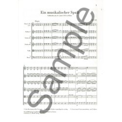 Wolfgang Amadeus Mozart: A Musical Joke K. 522 (Study Score)