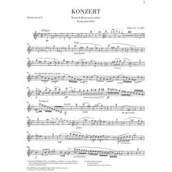 Carl Maria von Weber: Clarinet Concerto No.1 F minor Op.73 (Henle Urtext Edition)