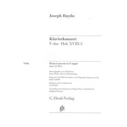 Franz Joseph Haydn: Concerto for Piano (Harpsichord) and Orchestra F major Hob. XVIII:3