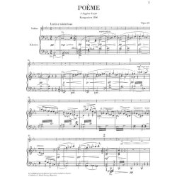 Ernest Chausson: Pome For Violin And Orchestra Op. 25 (Violin and Piano)