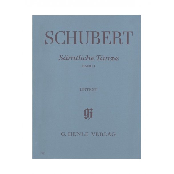Franz Schubert: Samtliche Tanze Band I (Urtext)