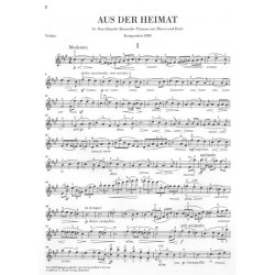 Bedrich Smetana: Aus Der Heimat - Zwei Duette Fur Violine Und Klavier