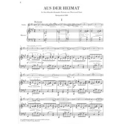 Bedrich Smetana: Aus Der Heimat - Zwei Duette Fur Violine Und Klavier