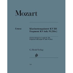 W.A. Mozart: Klarinettenquintett KV.581 Fragment KV.Anh.91