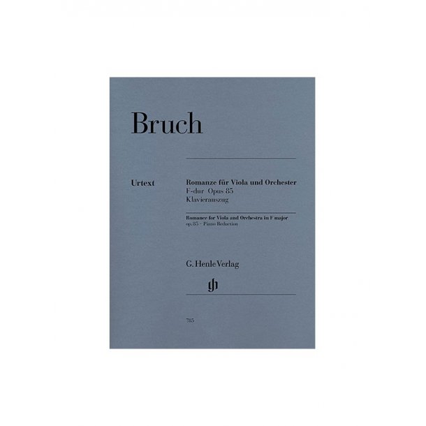 Max Bruch: Romance For Viola And Orchestra In F Op.85
