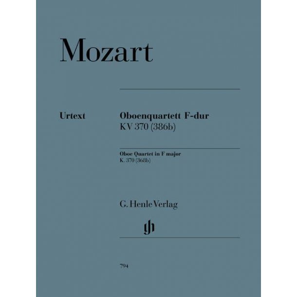 W.A. Mozart: Oboenquartett F Dur KV.370 (368b)