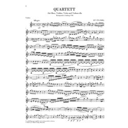 W.A. Mozart: Oboenquartett F Dur KV.370 (368b)