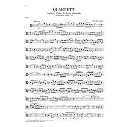 W.A. Mozart: Oboenquartett F Dur KV.370 (368b)
