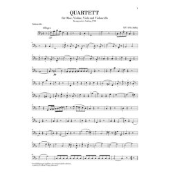 W.A. Mozart: Oboenquartett F Dur KV.370 (368b)