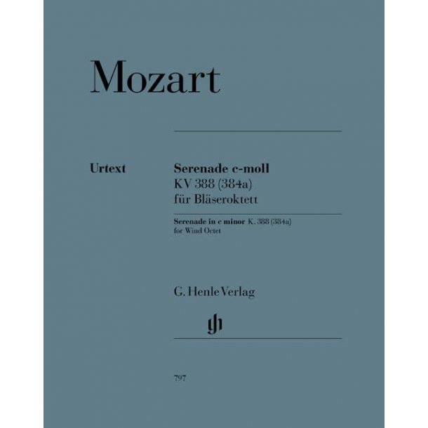 Wolfgang Amadeus Mozart: Serenade In C Minor For Wind Octet