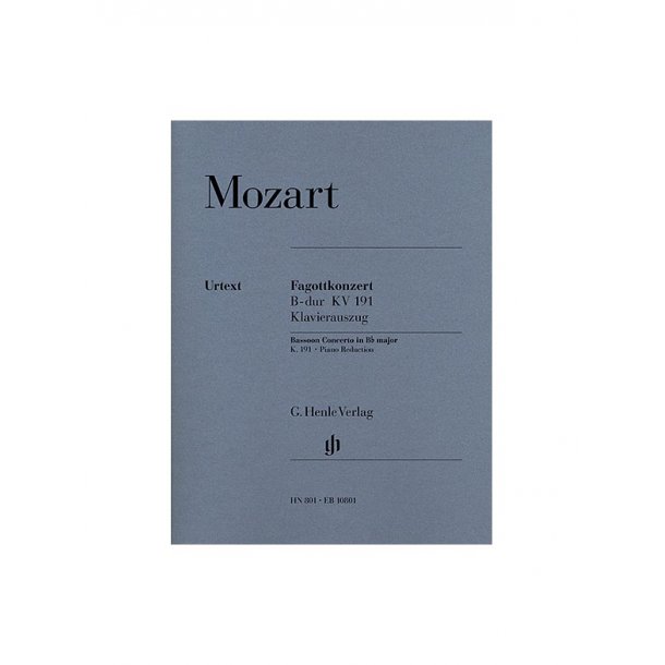 W.A.Mozart: Bassoon Concerto B Flat KV191(Henle Urtext Edition)