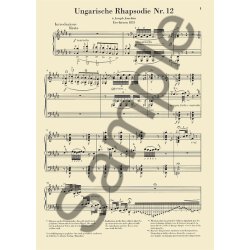 Franz Liszt: Hungarian Rhapsody No.12 (Henle Urtext Edition)