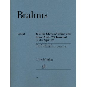 Brahms: Horn Trio E Flat Major Op. 40 (Score/Parts)
