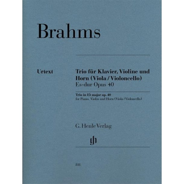 Brahms: Horn Trio E Flat Major Op. 40 (Score/Parts)