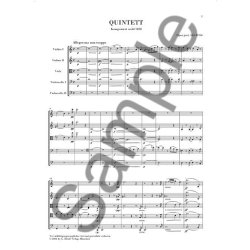 Franz Schubert: String Quintet In C (Henle Urtext Edition) - Parts