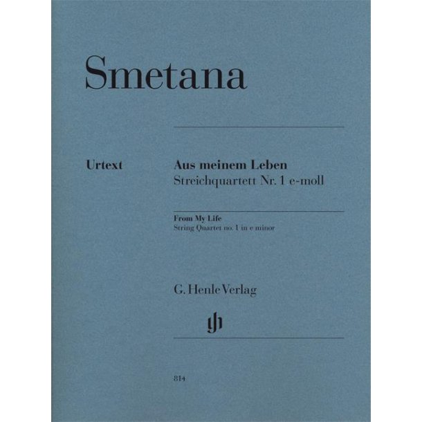 SMETANA AUS MEINEM LEBEN FROM MY LIFE STRING QUARTET NO 1 E MIN SC/PTS